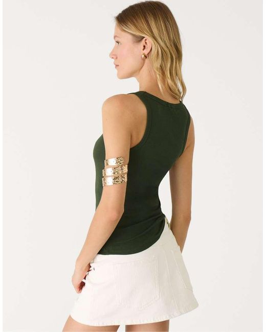 Stradivarius Basic Top Met Bandjes in het Green