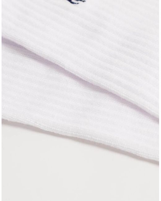 Polo Ralph Lauren White Icon Logo 6 Pack Crew Socks for men