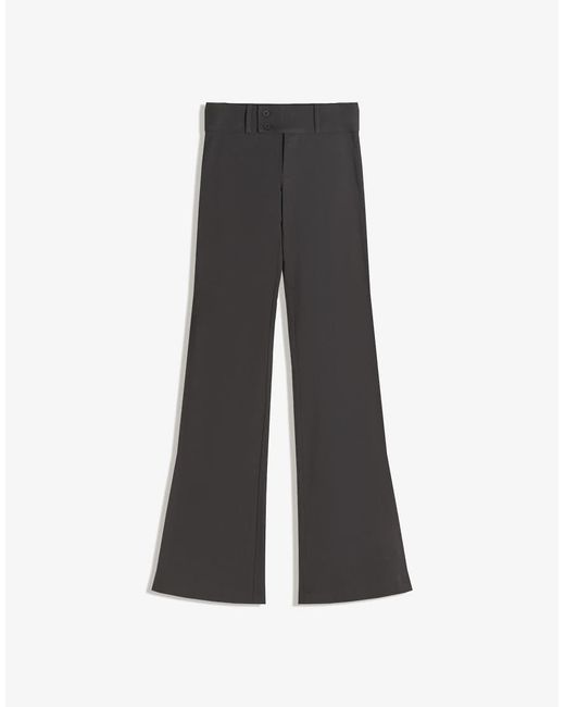 Bershka Gray Petite Bengaline Trousers