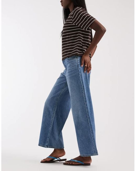 Levi's Blue Cinch Wide Leg Jeans