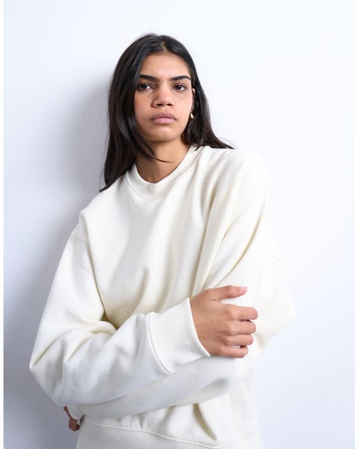 TOPSHOP White Ultimate Sweat