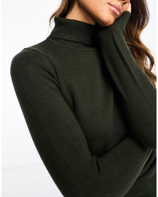 French Connection Black Ribbed Roll Neck Jumper