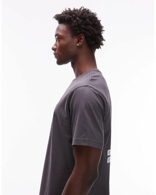 The North Face Blue Street Bear Backprint Oversized T-shirt for men