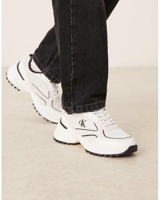 Calvin Klein Natural Tokyo Runner Trainers
