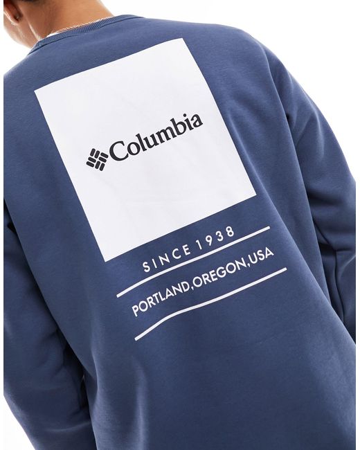 Columbia – barton springs – sweatshirt in Blue für Herren