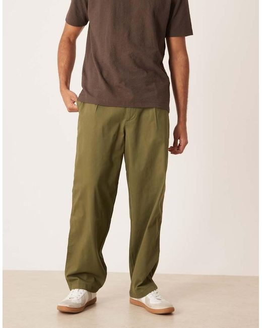 ASOS Green Loose Chinos for men