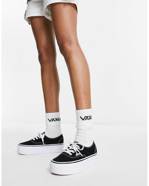 Vans White Authentic – stackform platform – sneaker