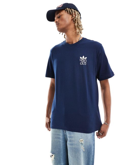 '72 - t-shirt color di Adidas Originals in Blue da Uomo
