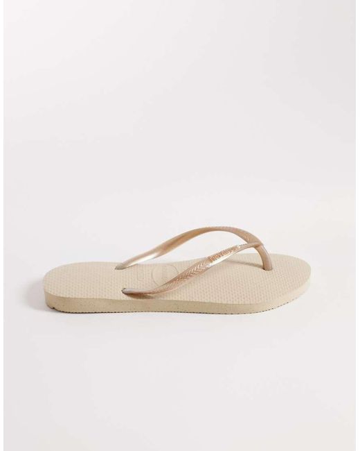 Havaianas Natural Slim Flip Flops