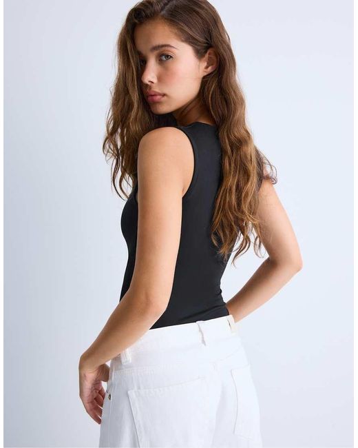 Stradivarius Blue Square Neck Body