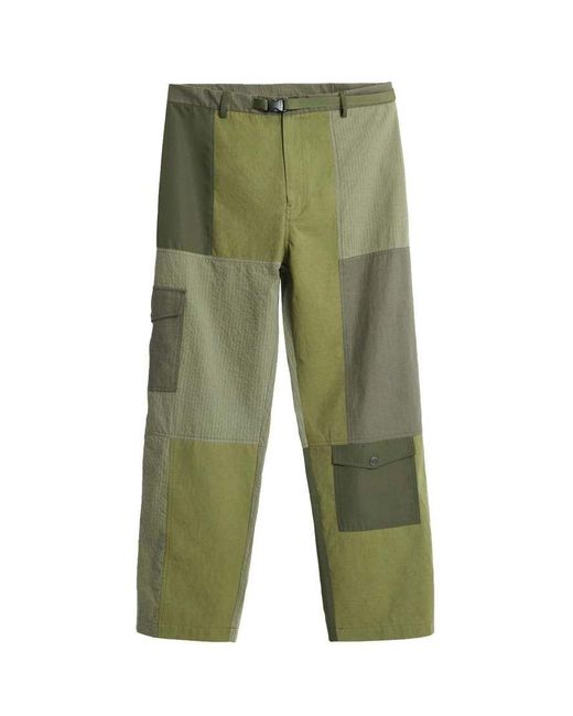 Desigual Green Military Long Pants for men