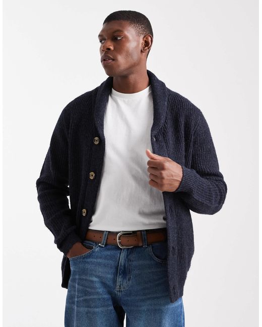 Threadbare – strickjacke in Blue für Herren
