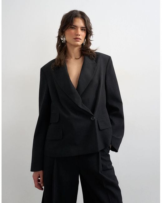 TOPSHOP Black Multipocket Blazer