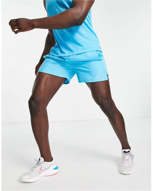 Nike Blue Dri-fit Challenger Shorts for men