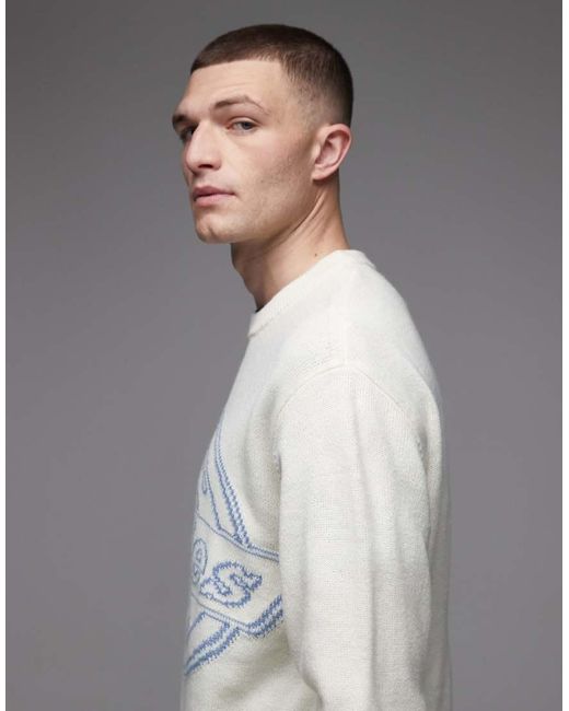 Dickies Gray Union Jacquard Sweater for men