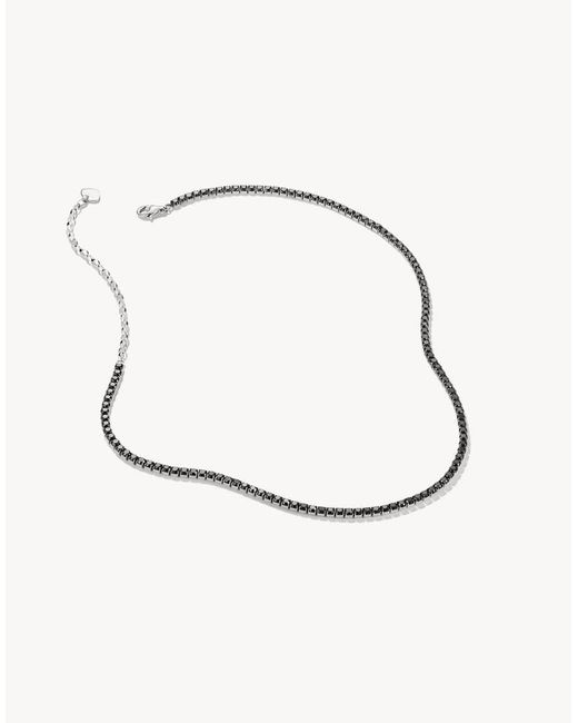Collana Argentata E Nera di Thomas Sabo in Metallic