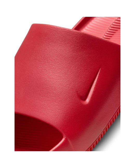Nike Red Calm Slides for men