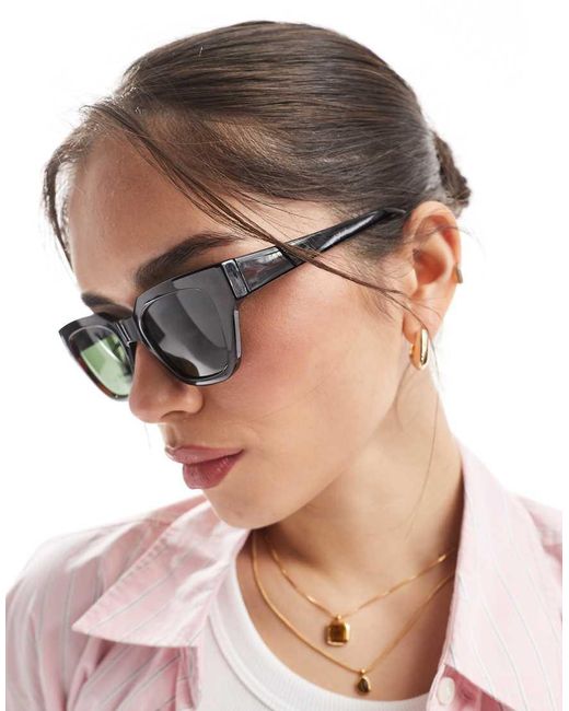 A.Kjærbede Brown Kaws Square Sunglasses