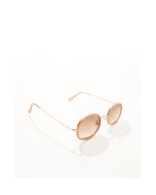 Pieces Natural Oval Sunglasses