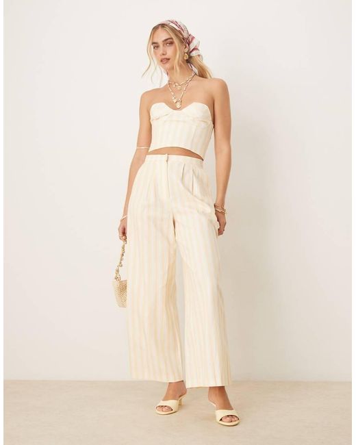 Never Fully Dressed Natural Relaxed Pants With Pockets