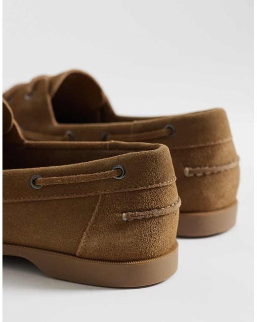Mango White Boat Shoes for men