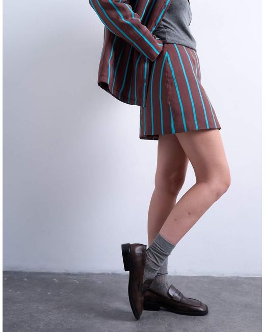 TOPSHOP Multicolor A-line Mini Skirt