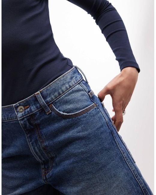 Collusion Blue Loose Denim Jorts