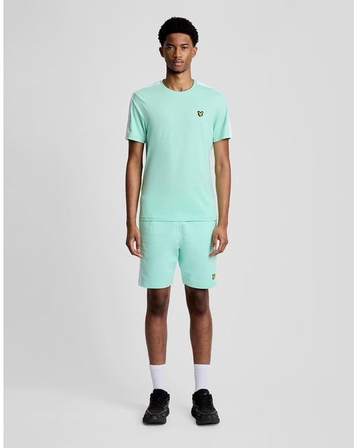 Lyle & Scott Green Ss T-Shirts Jacquard Tape T-Shirt for men