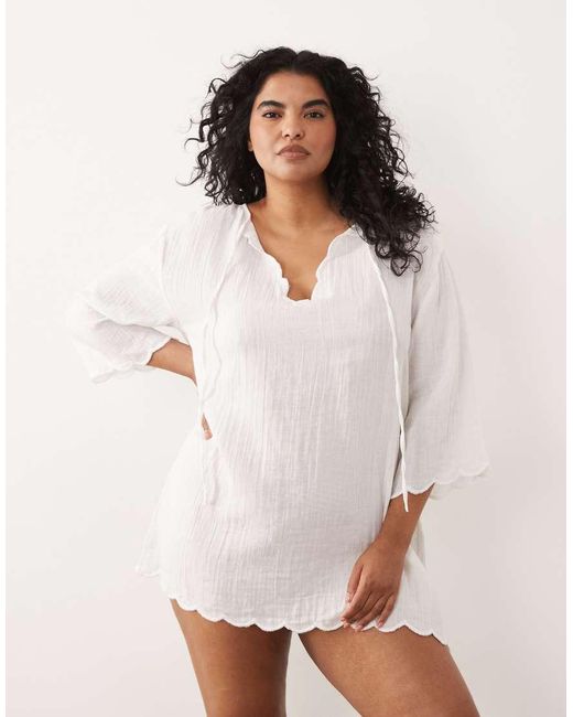 Esmee Curve White Esmée Curve Mini Dress Beach Cover Up