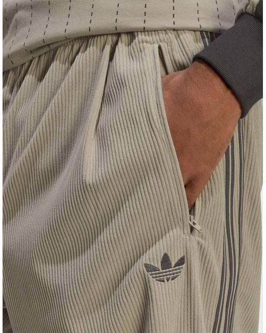 Adidas Originals Natural Firebird Corduroy Track Pants for men