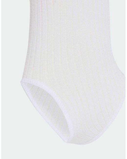 Adidas Originals White Adiluna Season 2 X Jennie Cut-Out Sock 1Pp