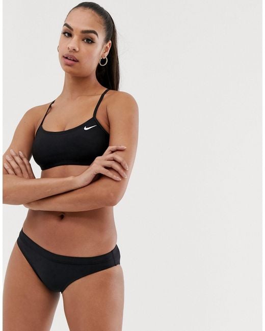Nike Nike Swim Sport Bikini Bottom in Black - Lyst