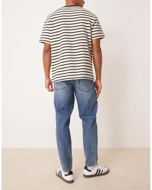 ASOS Blue Tapered Fit Jeans for men