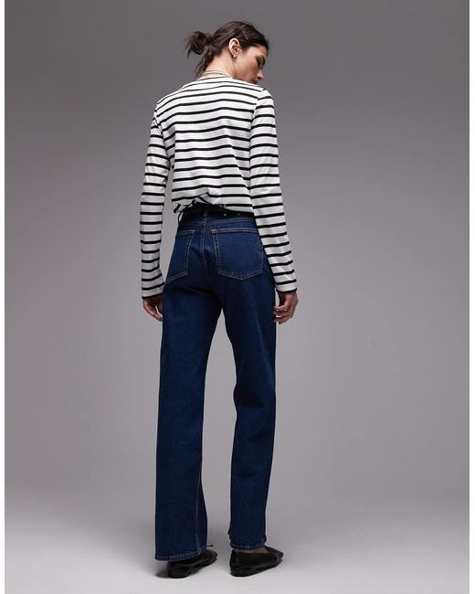 ARKET Blue Lupine High Rise Wide Leg Jeans