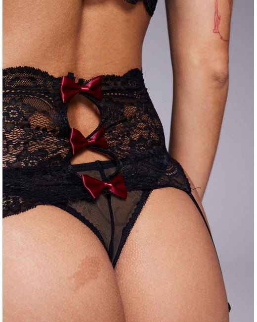 Ann Summers Gray – strumpfhalter-set