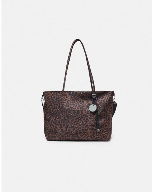 Stradivarius Brown Stoff-shopper