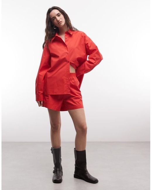 ASOS Red Oversized Shirt