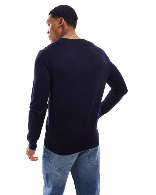 Only & Sons Blue Crew Neck Jumper for men