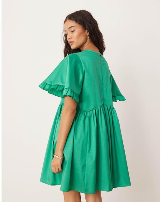 Sister Jane Green Bell Sleeve Mini Dress