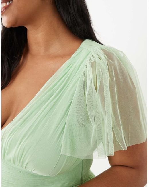 Madison Lace & Beads Plus de color Green
