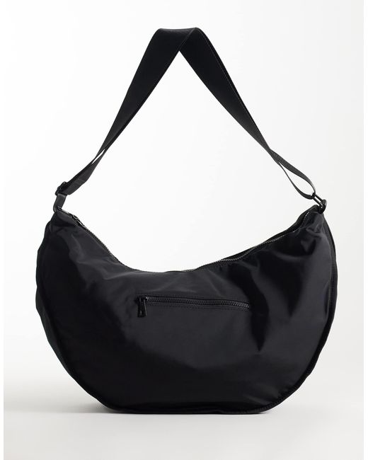 ASOS Black Nylon Sling Crossbody Bag for men