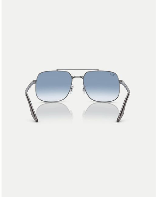 Ray-Ban Blue Rb3699 Square Sunglasses With Lens