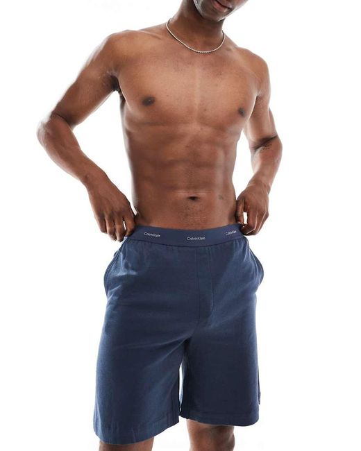 Calvin Klein Lounge Shorts in Blue for Men Lyst UK