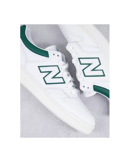 New Balance 480 Court Sneakers in White 