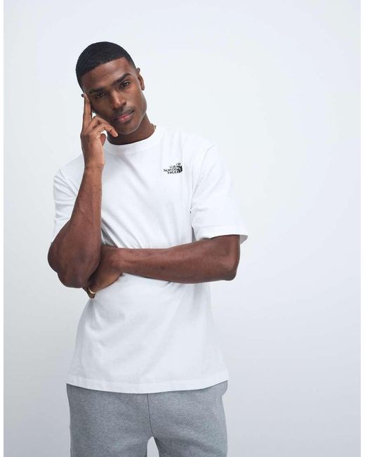 The North Face White Food Fun Backprint T-shirt for men