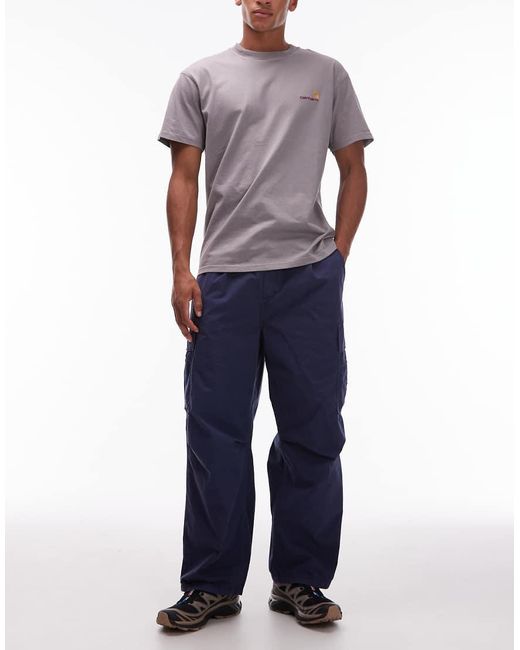 Carhartt Blue Cole Relaxed Fit Cargo Trouser for men