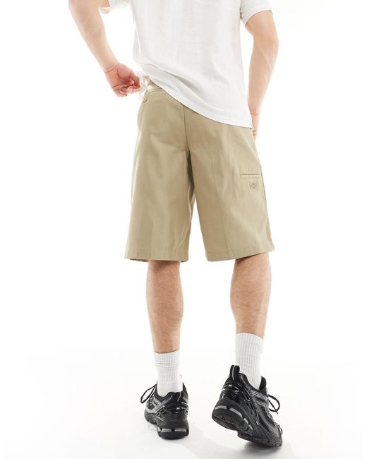 Dickies – schmal geschnittene shorts in Natural für Herren