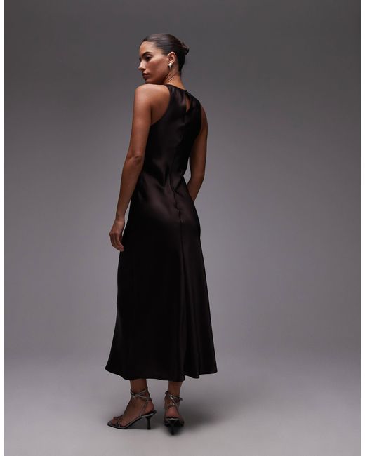& Other Stories Gray – midikleid aus satin