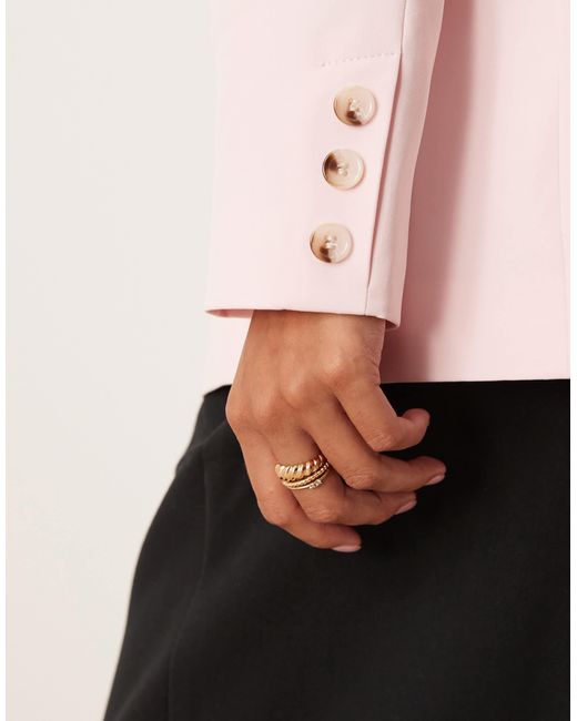 Miss Selfridge Natural – basic-blazer