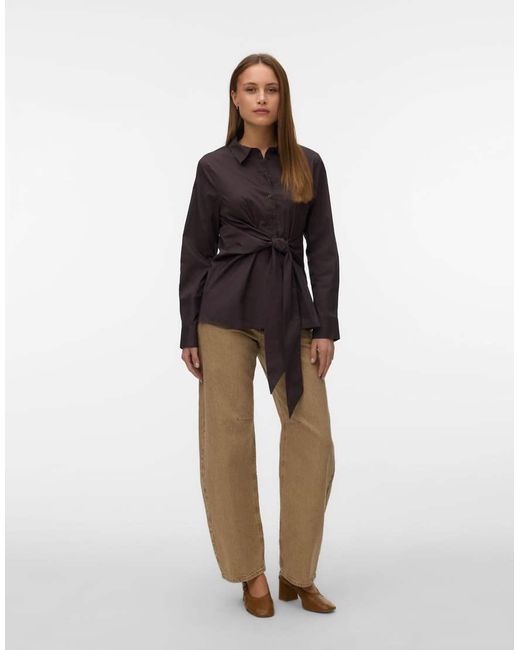 Vero Moda Black Poplin Shirt